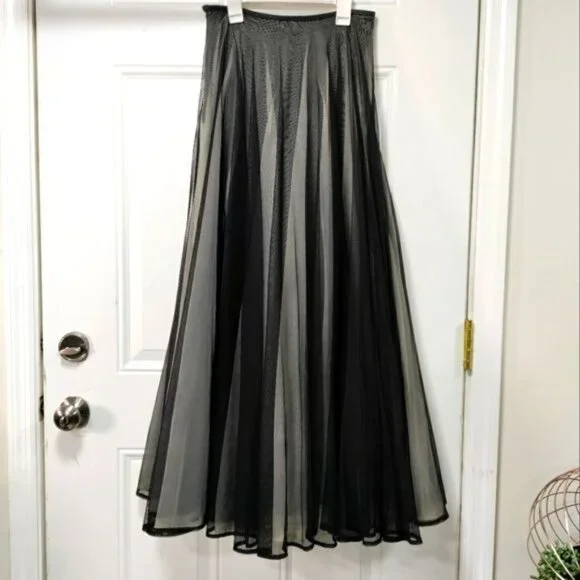 Alexia Admor New York Long Full Length Whimsy Glam Grunge Tulle Skirt in Black - Picture 3 of 13
